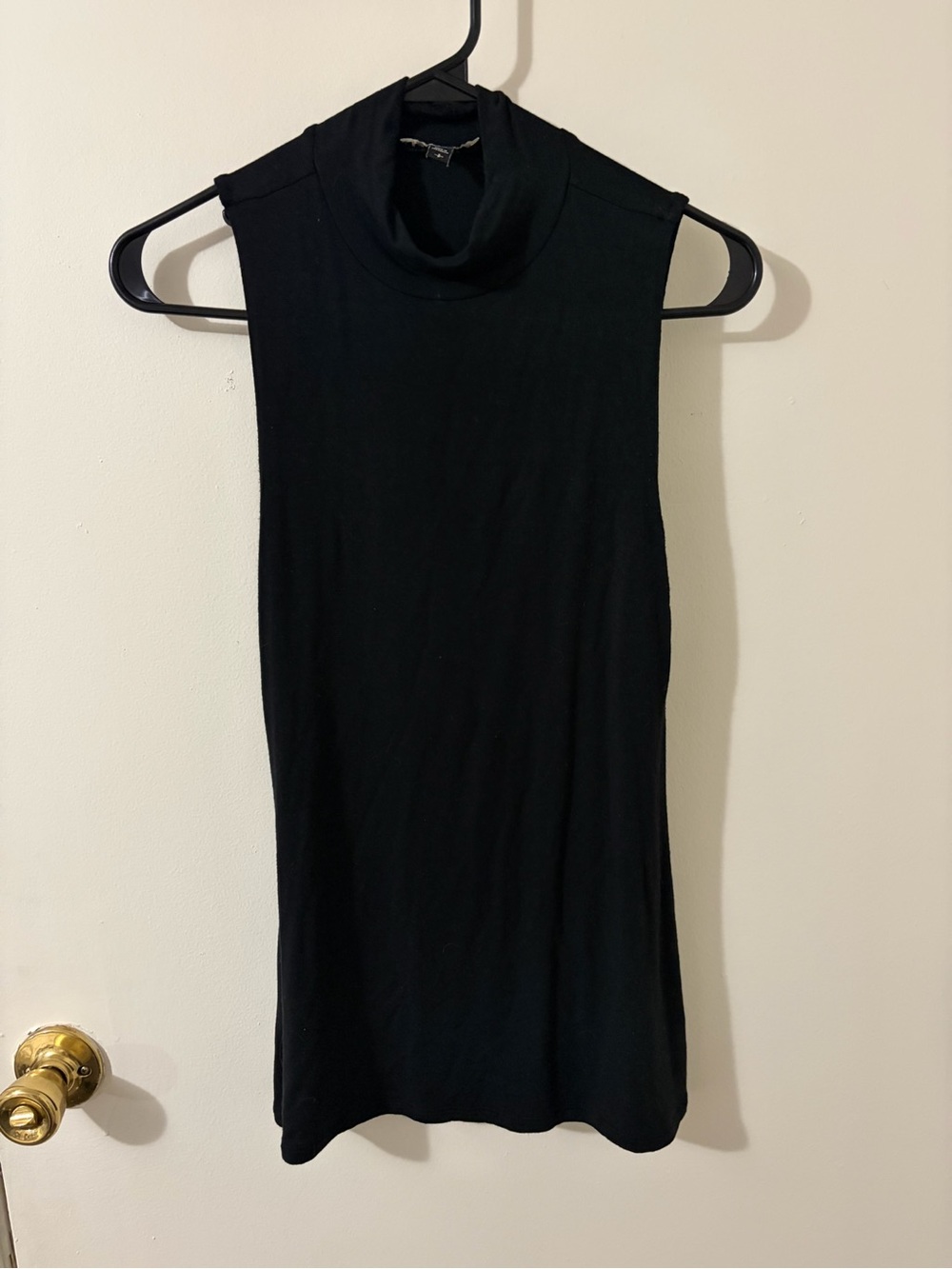 Express Black Sleeveless Turtleneck Tank